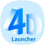 4d launcher -lively 4d launche android application logo